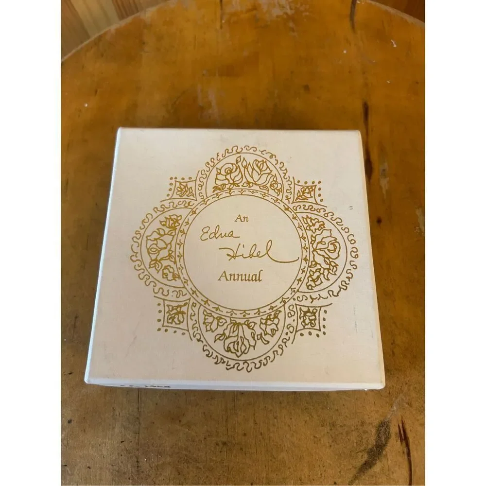 Edna Hibel 1992 Christmas Rose 4” Porcelain Ornament 2nd In Series COA #1465 Box